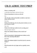 CR-21 AZROC TEST PREP QUESTIONS AND ANSWERS 2025