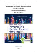 Essentials of Psychiatric Mental Health Nursing&colon; Concepts of Care in Evidence-Based Practice &lpar;8th Edition&rpar; &ndash; Morgan Townsend &vert; Complete Test Bank with Verified Answers &lpar;Chapters 1&ndash;32&rpar;