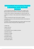Intermediate Accounting Chapter 1 Questions with Accurate Answers