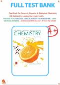 Test bank for General&comma; Organic&comma; & Biological Chemistry 4th Edition by Janice Gorzynski Smith&period;&vert;All chapters covered 1-24&comma; latest update&period;