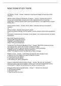 NSHC EXAM STUDY GUIDE