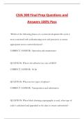 CSIA 300 Final Prep Questions and Answers 100&percnt; Pass