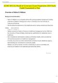 ACHE SOCAL Board of Governors Exam Preparation 2026 Study Guide&vert; Guaranteed to Pass