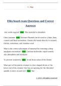 Efda board exam Questions and Correct  Answers