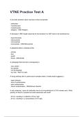 VTNE Practice Test A NEWEST 2026&sol;2027 ACTUAL EXAM COMPLETE QUESTIONS AND CORRECT DETAILED ANSWERS &lpar;VERIFIED ANSWERS&rpar; &vert;ALREADY GRADED A&plus;&vert;&vert;BRAND NEW&excl;&excl;