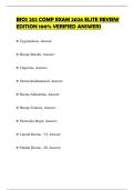 BIOS 252 COMP EXAM 2026 ELITE REVIEW EDITION 100&percnt; VERIFIED ANSWERS