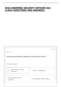 DCJS UNARMED SECURITY OFFICER 01E CLASS QUESTIONS AND ANSWERS&period;