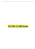 NCCHC CCHP EXAM 2024&sol;2025  VERIFIED QUESTIONS AND 100&percnt; ACCURATE ANSWERS