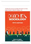 Test Bank for Discover Sociology 5th Edition by Daina Eglitis&vert; NEWEST VERSION Chapters 1-18