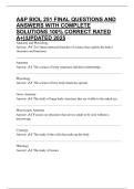 A&P BIOL 251 FINAL QUESTIONS AND ANSWERS WITH COMPLETE SOLUTIONS 100&percnt; CORRECT RATED A&plus;&vert;&vert;UPDATED 2025