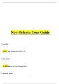 STUDY HELP NEW ORLEANS TOUR GUIDE TEST