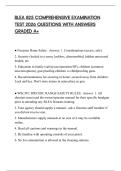 BLEA 825 COMPREHENSIVE EXAMINATION TEST 2026 QUESTIONS WITH ANSWERS GRADED A&plus;