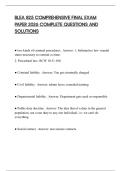 BLEA 825 COMPREHENSIVE FINAL EXAM PAPER 2026 COMPLETE QUESTIONS AND SOLUTIONS