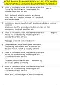 ACT-B Review Exam with All Correct & 100&percnt; Verified Answers &vert;Actual Complete Exam &vert;Already Graded A&plus;