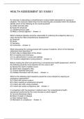 HEALTH ASSESSMENT 301 EXAM 1