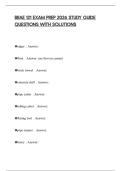 BRAE 121 EXAM PREP 2026 STUDY GUIDE QUESTIONS WITH SOLUTIONS