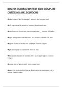 BRAE 121 EXAMINATION TEST 2026 COMPLETE QUESTIONS AND SOLUTIONS