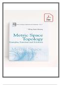 Metric Space Topology&colon; Solved Examples&comma; Exercises & Detailed Solutions by Wing-Sum Cheung &lpar;2024 Edition&rpar;