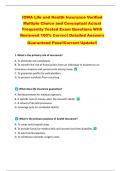 IOWA Life and Health Insurance Verified  Multiple Choice and Conceptual Actual  Frequently Tested Exam Questions With  Reviewed 100&percnt; Correct Detailed Answers  Guaranteed Pass&excl;&excl;Current Update&excl;&excl; 
