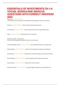 Exam &lpar;elaborations&rpar; ESSENTIALS OF INVESTMENTS 
