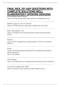 FINAL BIOL 251 A&P QUESTIONS WITH COMPLETE SOLUTIONS WELL ELABORATED&excl;&excl;&excl; UPDATED 2025&sol;2026