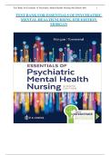Exam &lpar;elaborations&rpar;  ESSENTIALS OF PSYCHIATRIC MENTAL HEA 