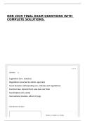 RNR 2039 FINAL EXAM QUESTIONS WITH COMPLETE SOLUTIONS&period;