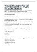 BIOL 251A&P EXAM 3 QUESTIONS AND ANSWERS WITH COMPLETE SOLUTIONS &lpar;GRDED A&plus;&rpar;