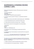 SUSPENSION & STEERING REVIEW CORRECT 100&percnt;