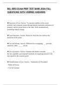 BUL 5810 EXAM PREP TEST BANK 2026 FULL QUESTIONS WITH VERIFIED ANSWERS