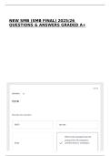 NEW SMB &lpar;SMB FINAL&rpar; 2025&sol;26 QUESTIONS & ANSWERS GRADED A&plus;