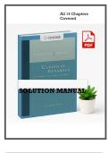 Solution Manual for Classical Dynamics of Particles and Systems&comma; 5th Edition &lpar;Thornton & Marion&rpar; &vert; Verified Answers & Full Worked Solutions
