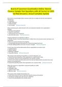Board of Governors Examination Online Tutorial Finance Sample Test Questions with all Correct & 100&percnt; Verified Answers&vert; Actual Complete Update
