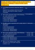 BASIC DYSRHYTHMIA EXAM QUESTIONS & VERIFIED CORRECT SOLUTIONS 100&percnt; COMPLETE