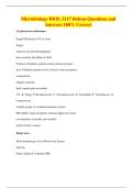 Microbiology BIOL 2117 bishop-Questions and Answers 100&percnt; Correct