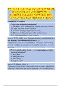 UNT SOCI 1510 FINAL EXAM STUDY GUIDE  2026 COMPLETE QUESTIONS WITH  CORRECT DETAILED ANSWERS &vert;&vert; 100&percnt;  GUARANTEED PASS <RECENT VERSION 
