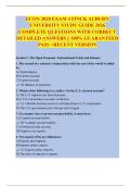 ECON 2020 EXAM 4 FINCK AUBURN  UNIVERSITY STUDY GUIDE 2026  COMPLETE QUESTIONS WITH CORRECT  DETAILED ANSWERS &vert;&vert; 100&percnt; GUARANTEED  PASS <RECENT VERSION