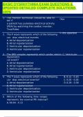 BASIC DYSRHYTHMIA EXAM QUESTIONS & UPDATED DETAILED COMPLETE SOLUTIONS 100&percnt;