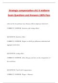 Strategic compensation ch1-5 midterm Exam Questions and Answers 100&percnt; Pass