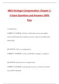 4BE3 Strategic Compensation&colon; Chapter 1- 5 Exam Questions and Answers 100&percnt; Pass