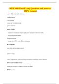 NUR 3480 Final Exam&vert; Questions and Answers 100&percnt; Correct