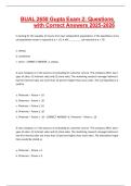 BUAL 2650 Gupta Exam 2&colon; Questions with Correct Answers 2025-2026