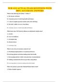 NUR 1212 ACTUAL EXAM QUESTIONS WITH 100&percnt; ACCURATE ANSWERS