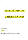NEVADA STATE BOARD COSMETOLOGY EXAM&lpar;2025&sol;2026&rpar;