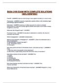 BUSA 2106 EXAM WITH COMPLETE SOLUTIONS 100&percnt; VERIFIED&excl;&excl;