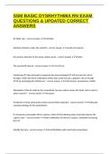 SSM BASIC DYSRHYTHMIA RN EXAM QUESTIONS & UPDATED CORRECT ANSWERS