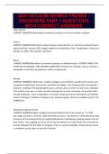2025 NCCAOM BIOMED TRENDS - DISORDERS PART 1 QUESTIONS WITH CORRECT ANSWERS