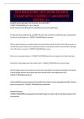 BIO-MEDICINE NCCAOM BOARD EXAM WITH CORRECT ANSWERS RATED A&plus;