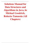 Solutions Manual for  Data Structures and  Algorithms in Java&comma; 6e  Michael Goodrich&comma;  Roberto Tamassia &lpar;All  Chapters&rpar;