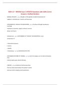 NCM 117 &ndash; REVIEW Exam &vert; UPDATED Questions with 100&percnt; Correct Answers &vert; Verified Solutions